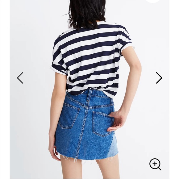 Madewell Rigid Denim A-Line Mini Skirt, size 25 - Picture 3 of 7